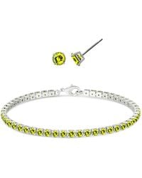 Macy's - Simulated Round Laydown Bracelet - Lyst