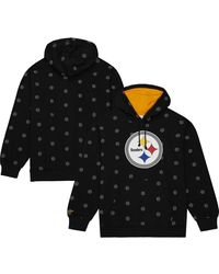 Mitchell & Ness - Pittsburgh Steelers Allover Print Fleece Pullover Hoodie - Lyst