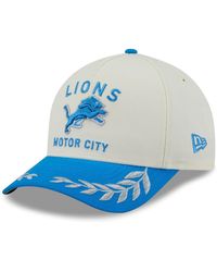 KTZ - Cream/blue Detroit Lions 2025 Nfl Draft 9forty A-frame M-crown Adjustable Hat - Lyst