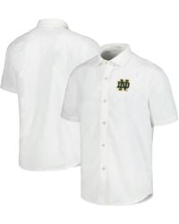 Tommy Bahama - Virginia Tech Hokies Coconut Point Palm Vista Islandzone Camp Button-up Shirt - Lyst