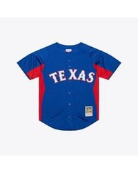 Mitchell & Ness - Adrian Beltre Texas Rangers Cooperstown Mesh Batting Practice Button-up Jersey - Lyst