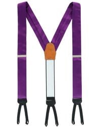 Trafalgar - Sutton Solid Color Silk Formal End Suspenders - Lyst