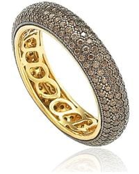 SUZY LEVIAN NEW YORK - Suzy Levian Sterling Silver Cubic Zirconia Pave Eternity Ring - Lyst