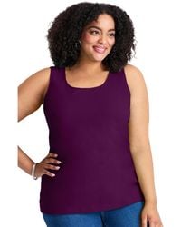 Avenue - Plus Size Basic Layering Tank - Lyst