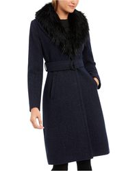 guess serenity faux fur coat