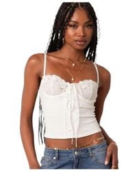 Edikted - Fairygirl Cupped Lace Up Corset Top - Lyst