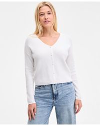 On 34th - V-neck Button-front Cardigan - Lyst