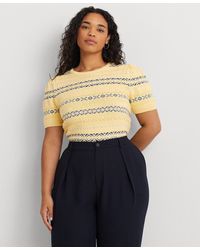 Lauren by Ralph Lauren - Plus Size Fair Isle Puff-sleeve Sweater - Lyst