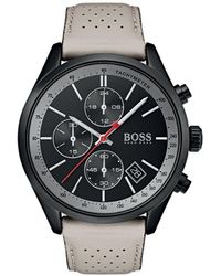 BOSS by HUGO BOSS By Hugo 1513477 Grand Prix Chronograph Bracelet Watch In  Silver in Metallic for Men - Lyst