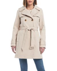 Kate Spade - Kate Spade Pleated Back Water-resistant Trench Coat - Lyst