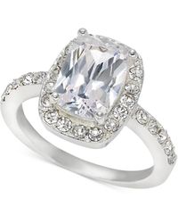 Charter Club - Tone Crystal Halo Pave Band Ring - Lyst