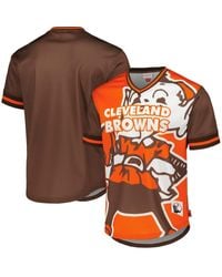 Mitchell & Ness - Cleveland Browns Jumbotron 3.0 Mesh V-neck T-shirt - Lyst