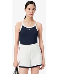 Lacoste Usa - Logo Slim Fit Tank Top - Lyst