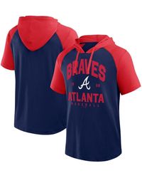 Fanatics - Atlanta Braves Prime Raglan Short Sleeve Hoodie T-shirt - Lyst