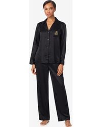 Ralph Lauren - Long Sleeves Notch Collar Pajama Set - Lyst