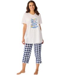 Only Neccessities - Only Neccessities Plus Size Capri Pajamas - Lyst