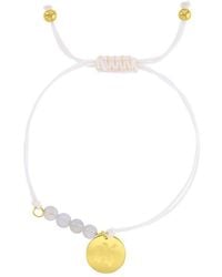 Roxy - Waterproof Yellow Hibiscus Disc Labradorite Adjustable Bracelet - Lyst