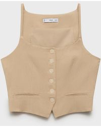 Mango - Lyocell Suit Vest - Lyst