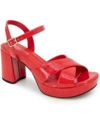 Kenneth Cole - Reeva Platform Sandals - Lyst