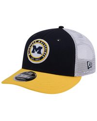 KTZ - Michigan Wolverines Throwback Circle Patch 9fifty Trucker Snapback Hat - Lyst