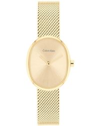 Calvin Klein - Euphoria Tone Stainless Steel Mesh Bracelet Watch - Lyst