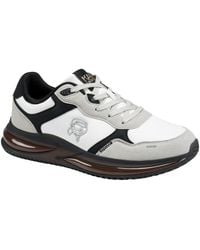 KARL LAGERFELD - Karl Lagerfeld Nadir Mixed-media Lace-up Runner Sneakers - Lyst