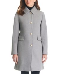 Kate Spade - Single-breasted Imitation Pearl-button Wool Blend Coat - Lyst
