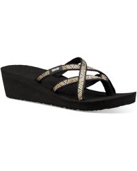 teva wedge flip flops