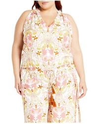 City Chic - Sky Top - Lyst