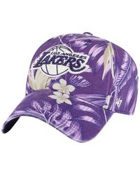 '47 - 47 Brand Los Angeles Lakers Tropicalia Floral Clean Up Adjustable Hat - Lyst