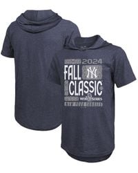 Majestic - New York Yankees 2024 World Series Tri-blend Hoodie T-shirt - Lyst