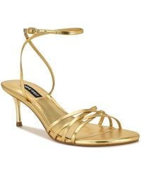 Nine West - Gazey Round Toe Strappy Dress Sandals - Lyst