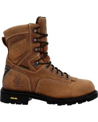 Georgia Boot - Comfort Core Waterproof Low Heel Logger Work Boot - Lyst
