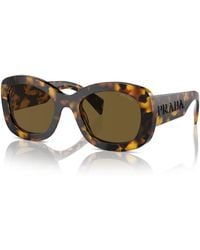 Prada - Oval Sunglasses - Lyst