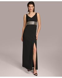 Donna Karan - Embellished V-neck Gown - Lyst