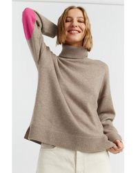 Chinti & Parker - Wool Cashmere Elbow Patch Rollneck Sweater - Lyst