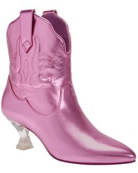 Katy Perry - The Annie-o Lucite Heel Booties - Lyst