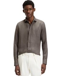 BOSS - Beckham X Boss Regular-fit Linen Shirt - Lyst