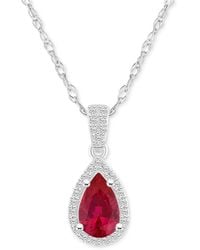 Macy's - Lab Created Blue Sapphire (1 Ct. T.w. - Lyst