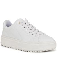 Nine West - Driven Round Toe Platform Lace Up Sneakers - Lyst