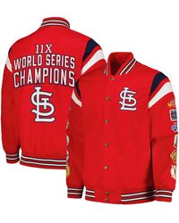 G-III 4Her by Carl Banks - St. Louis Cardinals Quick Full-snap Varsity Jacket - Lyst