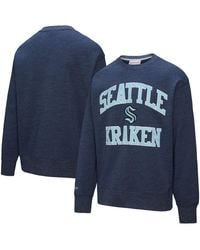 Mitchell & Ness - Seattle Kraken Playoff Win Fleece Pullover Sweatshirt - Lyst