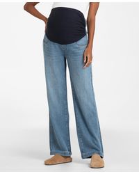 Seraphine - Maternity Mid Bump Wide Leg Maternity Jeans - Lyst