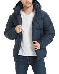 Hawke & Co. - Quilted Zip Front Hooded Puffer Jacket - Lyst