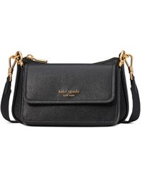 Kate Spade - Morgan Saffiano Leather Double Up Crossbody - Lyst