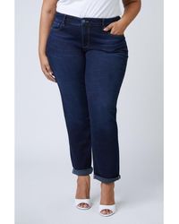 Slink Jeans - Plus Size Mid Rise Boyfriend Jeans - Lyst