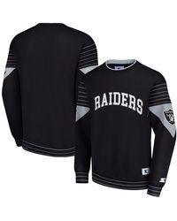 Starter - Las Vegas Raiders Face-off Pullover Sweatshirt - Lyst