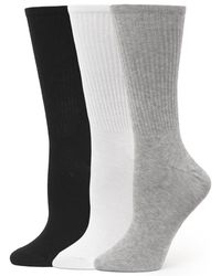 Hue - 3 Pack Crew Socks - Lyst