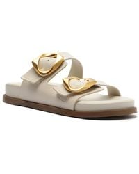 SCHUTZ SHOES - Olga Sporty Round Toe Flat Sandals - Lyst