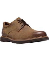 Clarks - Baystone Leather Plain Toe Derby Shoes - Lyst